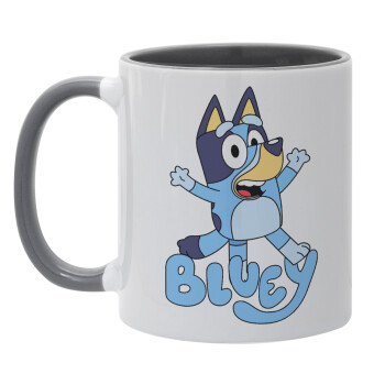 The Bluey, Mug colored grey, ceramic, 330ml