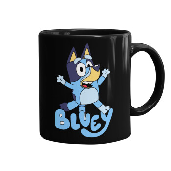 The Bluey, Κούπα Μαύρη, κεραμική, 330ml