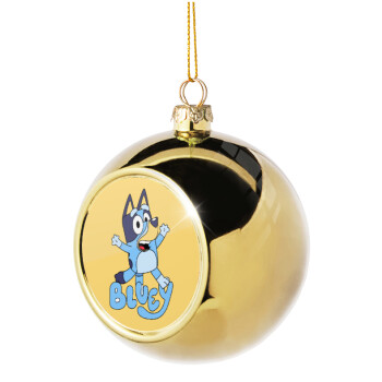 The Bluey, Χριστουγεννιάτικη μπάλα δένδρου Χρυσή 8cm