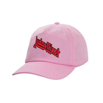 Judas Priest, Καπέλο παιδικό casual μπειζμπολ, 100% Βαμβακερό Twill, ΡΟΖ (ΒΑΜΒΑΚΕΡΟ, ΠΑΙΔΙΚΟ, ONE SIZE)