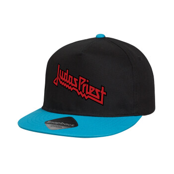 Judas Priest, Καπέλο παιδικό snapback, 100% Βαμβακερό, Μαύρο/Μπλε