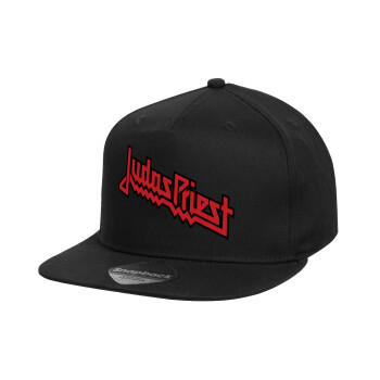 Judas Priest, Καπέλο παιδικό Flat Snapback, Μαύρο (100% ΒΑΜΒΑΚΕΡΟ, ΠΑΙΔΙΚΟ, UNISEX, ONE SIZE)