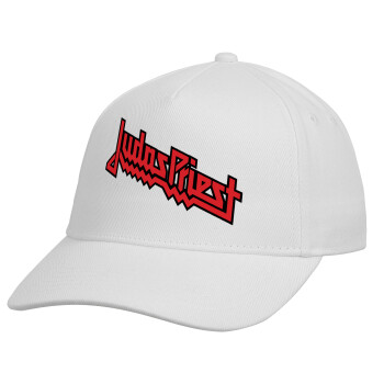 Judas Priest, Καπέλο παιδικό Baseball, 100% Βαμβακερό, Λευκό