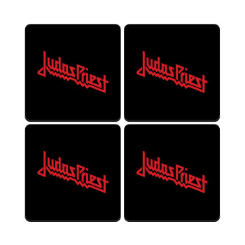 Judas Priest, ΣΕΤ 4 Σουβέρ ξύλινα τετράγωνα (9cm)