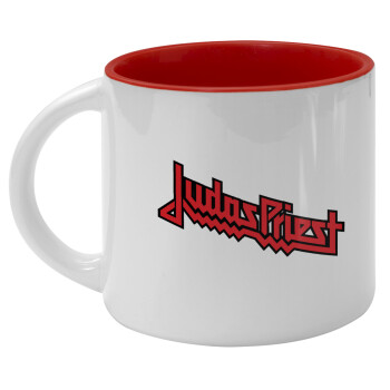 Judas Priest, Κούπα κεραμική 400ml Λευκή/Κόκκινη