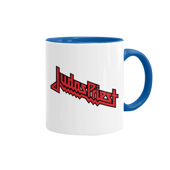 Judas Priest, Mug colored blue, ceramic, 330ml