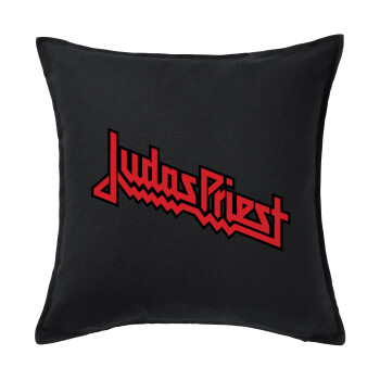 Judas Priest, Μαξιλάρι καναπέ Μαύρο 100% βαμβάκι, περιέχεται το γέμισμα (50x50cm)