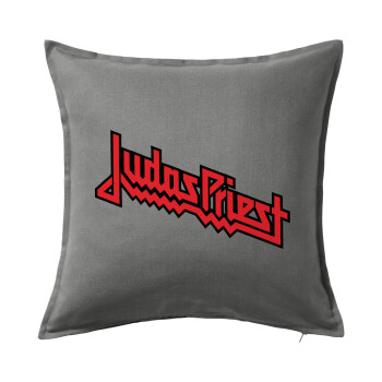 Judas Priest, Μαξιλάρι καναπέ Γκρι 100% βαμβάκι, περιέχεται το γέμισμα (50x50cm)