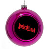 Purple Christmas tree ornament bauble 8cm