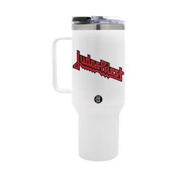 Judas Priest, Mega Stainless steel Tumbler with lid, double wall 1,2L