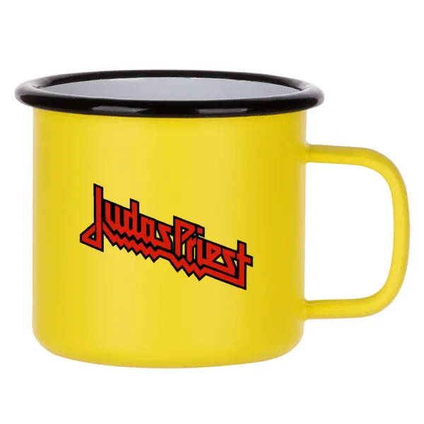Judas Priest — Κούπα Μεταλλική εμαγιέ ΜΑΤ Κίτρινη 360ml