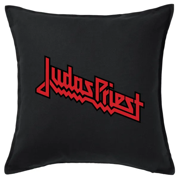 Judas Priest — Μαξιλάρι καναπέ Μαύρο 100% βαμβάκι, περιέχεται το γέμισμα (50x50cm)