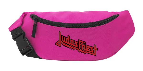 Judas Priest — Unisex waist bag (banana) in PINK color with 2 pockets