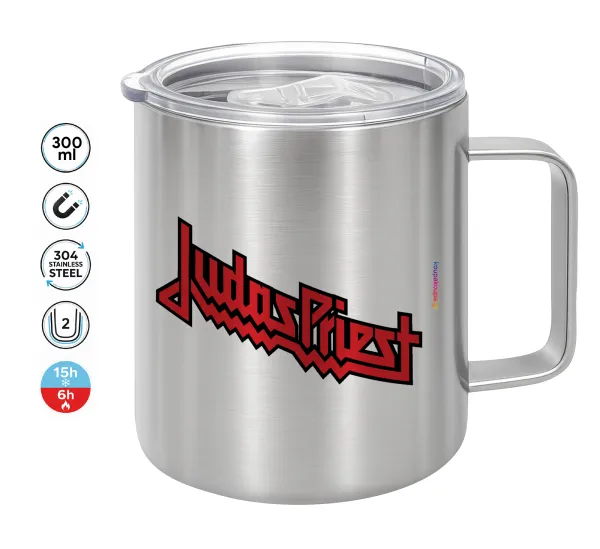 Judas Priest — Κούπα Ανοξείδωτη διπλού τοιχώματος 300ml με καπάκι διατήρησης θερμοκρασίας