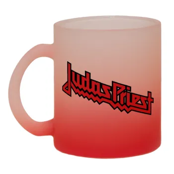 Judas Priest, Κούπα γυάλινη δίχρωμη με βάση το κόκκινο ματ, 330ml