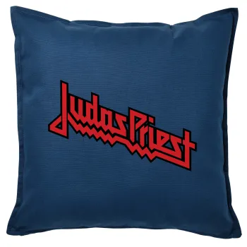 Judas Priest, Μαξιλάρι καναπέ Μπλε 100% βαμβάκι, περιέχεται το γέμισμα (50x50cm)