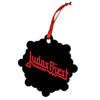 Judas Priest, Christmas ornament snowflake wooden 7.5cm