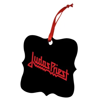 Judas Priest, Christmas ornament polygon wooden 7.5cm