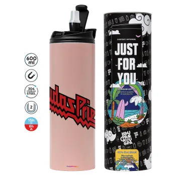Judas Priest, Tumbler stainless steel PINK 600ml