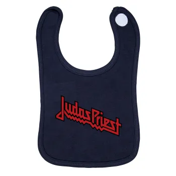 Judas Priest, Σαλιάρα με Σκρατς 100% Organic Cotton Μπλε (0-18 months)