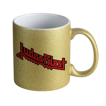 Judas Priest, Κούπα Χρυσή Glitter που γυαλίζει, κεραμική, 330ml