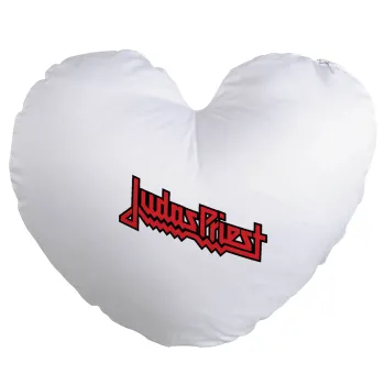 Judas Priest, Μαξιλάρι καναπέ καρδιά 40x40cm περιέχεται το  γέμισμα