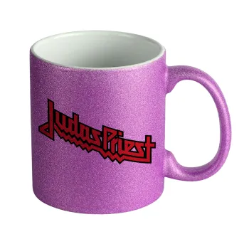 Judas Priest, Κούπα Μωβ Glitter που γυαλίζει, κεραμική, 330ml