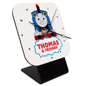 Τόμας το τρενάκι, Quartz Wooden table clock with hands (10cm)