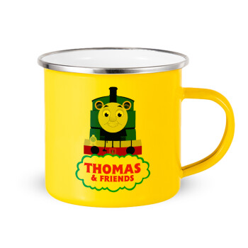 Τόμας το τρενάκι, Yellow Enamel Metallic Cup 360ml
