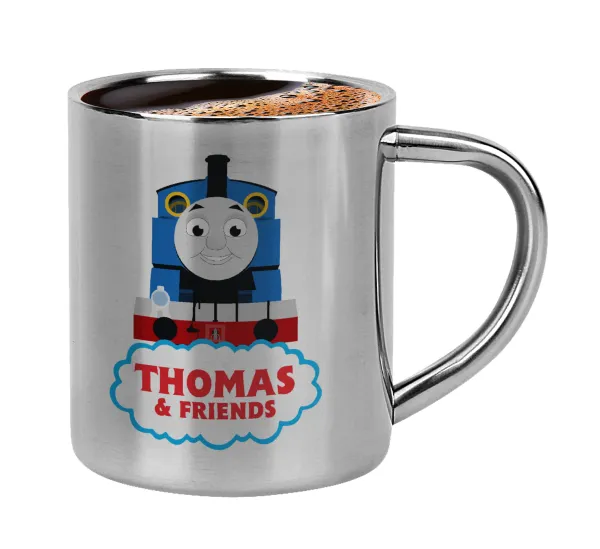 Τόμας το τρενάκι — Double-wall metal cup for espresso (220ml)