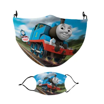 Τόμας το τρενάκι, Μάσκα υφασμάτινη Ενηλίκων πολλαπλών στρώσεων με υποδοχή φίλτρου