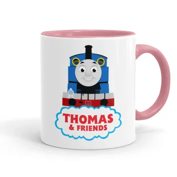 Τόμας το τρενάκι, Κούπα χρωματιστή ροζ, κεραμική, 330ml