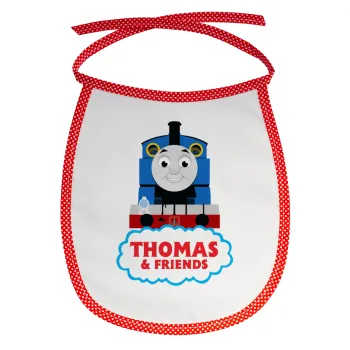 Τόμας το τρενάκι, Σαλιάρα μωρού αλέκιαστη με κορδόνι Κόκκινη