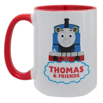 Τόμας το τρενάκι, Κούπα Mega 15oz, κεραμική Κόκκινη, 450ml