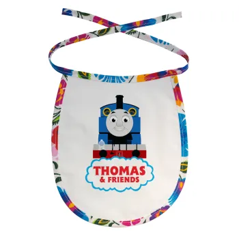 Τόμας το τρενάκι, Σαλιάρα μωρού αλέκιαστη με κορδόνι Χρωματιστή