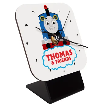 Τόμας το τρενάκι, Quartz Wooden table clock with hands (10cm)