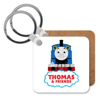 Τόμας το τρενάκι, Μπρελόκ Ξύλινο τετράγωνο MDF