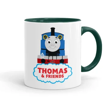 Τόμας το τρενάκι, Κούπα χρωματιστή πράσινη, κεραμική, 330ml