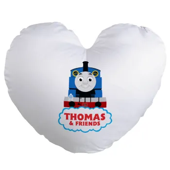 Τόμας το τρενάκι, Μαξιλάρι καναπέ καρδιά 40x40cm περιέχεται το  γέμισμα