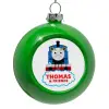 Green Christmas tree ornament bauble 8cm