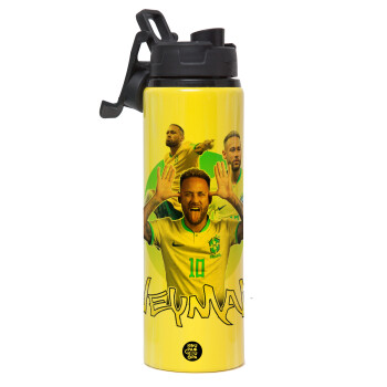 Neymar JR, Μεταλλικό παγούρι νερού με καπάκι ασφαλείας, αλουμινίου 850ml