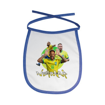 Neymar JR, Σαλιάρα μωρού αλέκιαστη με κορδόνι Μπλε