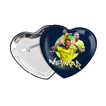 Neymar JR, Κονκάρδα παραμάνα καρδιά (57x52mm)