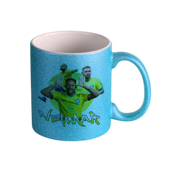 Neymar JR, Κούπα Σιέλ Glitter που γυαλίζει, κεραμική, 330ml