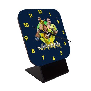 Neymar JR, Επιτραπέζιο ρολόι ξύλινο με δείκτες (10cm)