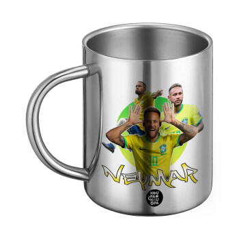 Neymar JR, Ανοξείδωτη Μεταλλική Κούπα 450ml - Διπλού Τοιχώματος