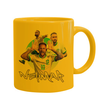 Neymar JR, Κούπα, κεραμική κίτρινη, 330ml (1 τεμάχιο)