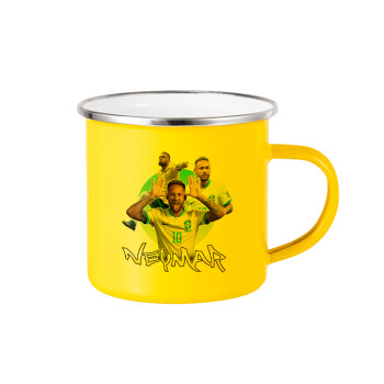 Neymar JR, Κούπα Μεταλλική εμαγιέ Κίτρινη 360ml