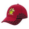 Adult Cap RACING Ultimate Red/Black, (100% COTTON DRILL, ADULT, UNISEX, ONE SIZE ADULT)
