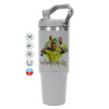 GREY color, 890ml (30oz) stainless Steel Tumbler with Handle